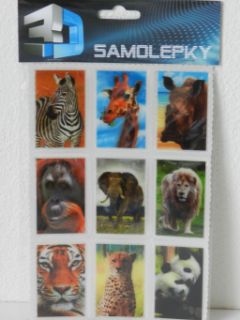 Obrázek z Samolepka 3D 16x11cm safari (20) 